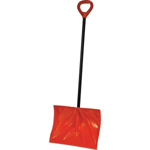 emsco group emsco group 18-in poly blade shovel/pusher snow shovel with 50-in steel core handle - 841306 | lowe's pro supply