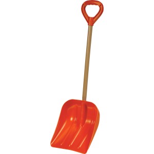 emsco group emsco group 13-in poly blade pusher snow shovel with 37-in wood handle - 841311 | lowe's pro supply