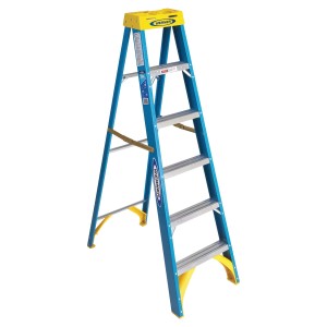 Louisville Ladder Louisville Ladder Fiberglass Step Ladder 6 Ft - 870106 | Lowe's Pro Supply